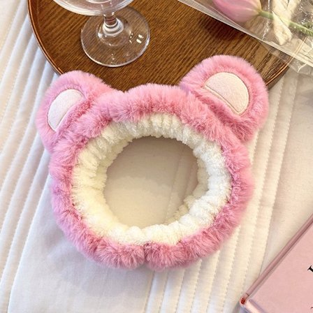 Strawberry Bear Pehmokorvat pääpanta sarjakuva kasvojen pesu liukumaton