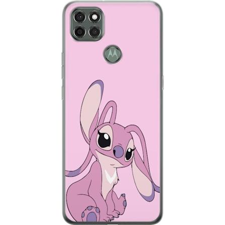 Motorola Moto G9 Power Gjennomsiktig deksel Stitch rosa