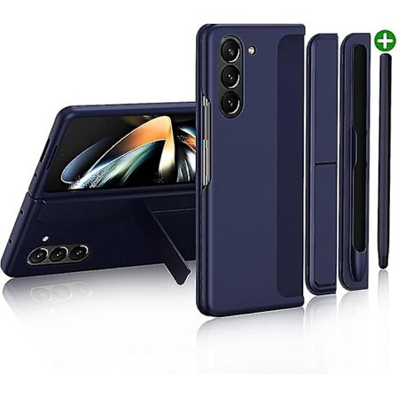 Til Samsung Galaxy Z Fold 5 Etui Med S Pen, Udskiftelig S Pen Holder & Kickstand Support Trådløs Opladning Etui Til Samsung Z Fold 5
