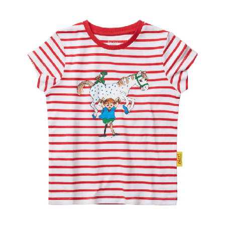 PIPPI Långstrump-t-shirt VILLERKULLA T-shirts & toppar Röd 110/116