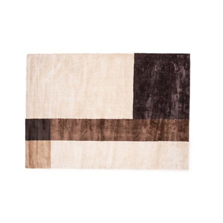 Arvid tæppe, 300x200cm - Elegant Viskose Tæppe - Størrelse: 202x300x1,3cm - Perfekt til stuen - Blødt og slidstærkt