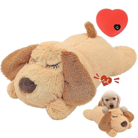 Unilelu ja ahdistusta lievittävä pehmokoiralelu kehrääville koiranpennuille ja kissoille