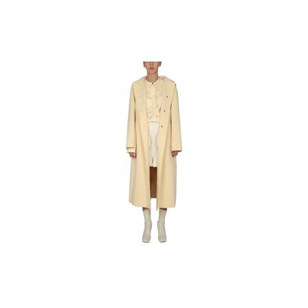 Jil Sander, Wool Coat Beige, Dames, Maat:S