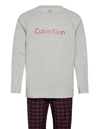 Woven L/S Pant Set Grey Calvin Klein