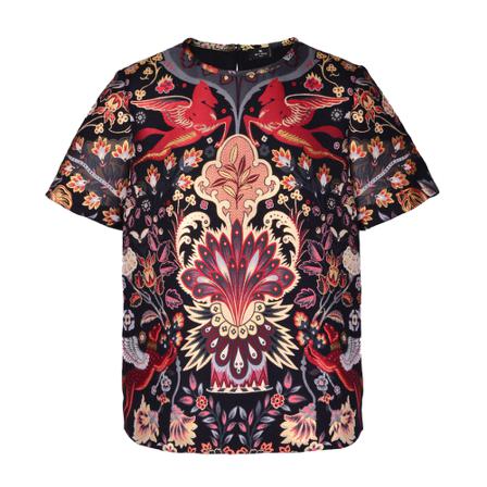 Etro, T-Shirts Rood, Dames, Maat:S