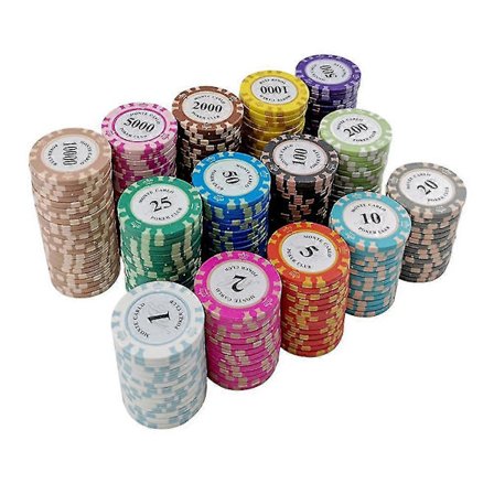 Poker Chip Mahjong Texas Hold'em Poker Chip High End Spillkort Kasino Utstyr-jc{h}
