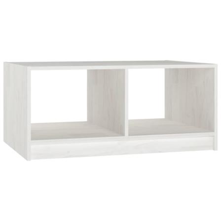 Vidaxl Soffbord Vit 75x50x33,5 Cm Massiv Furu Vit