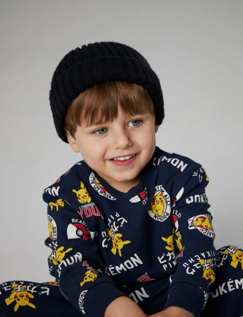 name it Nmmsilo Pokemon Nreg Sweat Bru Sky - Navy - 110