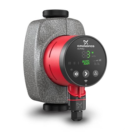 Grundfos ALPHA2 32-60 180 Cirkulationspump exklusive kopplingar, Vatten