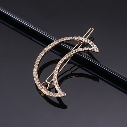 Den gyllene månen koreanska versionen av den nya strass hårnålen pent