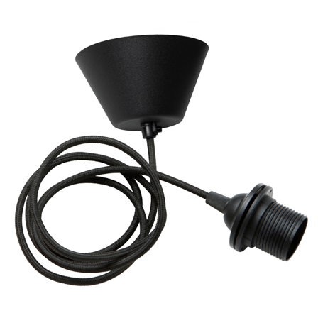 Watt & Veke Kabelsett Taklampe Sort E27