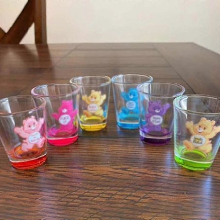 Swear Bears Shot Glass Set - 6 Piece Insulated Shot Glasses Compatible with Cocktail, Whiskey, Travel, Bar, Christmas Gift