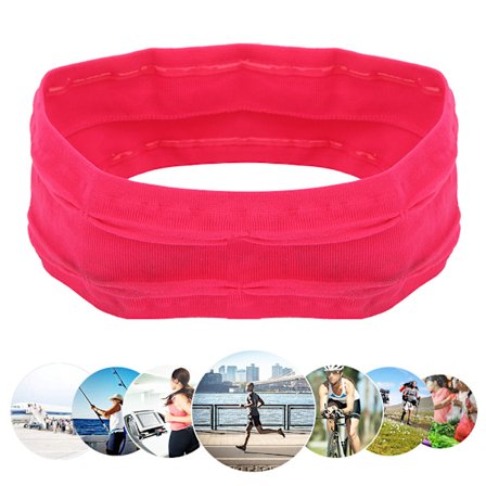 Joustava urheilupanta, imukykyinen hikinauha, hiusnauha joogajuoksuun, kuntosalivarusteet, ruusunpunainen