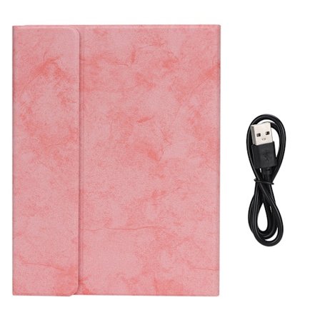 Bluetooth-tangentbordsfodral med intelligent sömnfunktion för iPad Pro 11 tum (rosa)