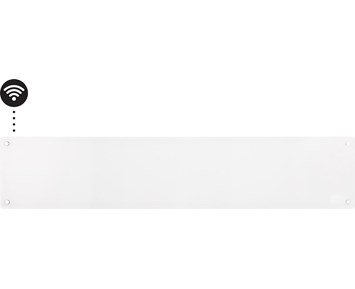 Mill Glass Smart WiFi Panel Heater 1050W low model - Mill Glass WiFi panelelement med glasfront, 1050W