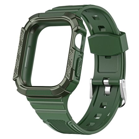 Apple Watch 40 mm tvåfärgat fodral med klockarmband - Gräsgrön / Grön