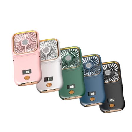 Mini Bærbar Håndholdt Ventilator, USB Genopladelig Foldbar Bærbar Ventilator, 3 Hastigheder Lille Bærbar Ventilator, Kraftfuld Bærbar Ventilator til 