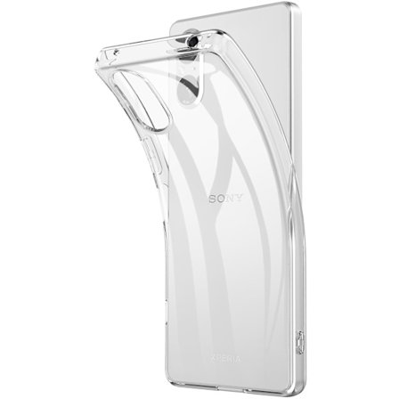För Sony Xperia 5 V cover Anti-fingeravtryck Transparent flexibel Tpu phone case
