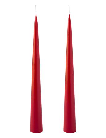 Hand Dipped Decoration Candles, 2 Pack Home Decoration Candles Pillar Candles Röd Kunstindustrien