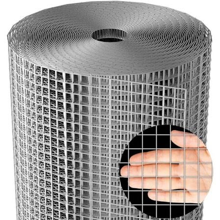 50x500cm Hardware Cloth Galvaniseret Efter Svejsning Hønsenet Galvanisering Efter Svejsning Hegnsnet Rulle Højbed Plantestøtte Fjerkrænet