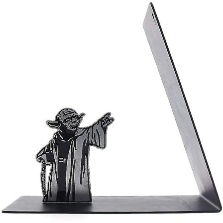 Premium Heavy-duty Metal Bogstøtte - Sort L-formet Bogstøtte Støtter På Kontorbordet, Kreativ Gave Til Far Og Elsker (mester)