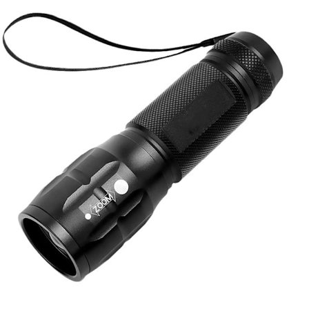 Lighting EVER LED Lommelygter Høje Lumen, Lille Lommelygte, Zoombar, Vandtæt Justerbar Lysstyrke Lommelygte til Udendørs, Nødsituation, AAA Batteri