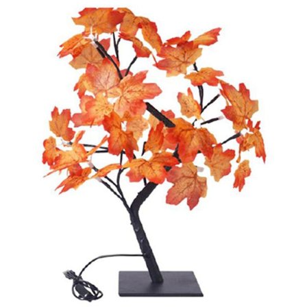 LED Lygte Fiskeri Lygte Ahornblad USB Træ Lys Stue Dekoration Bordlampe Nattelys, Rød