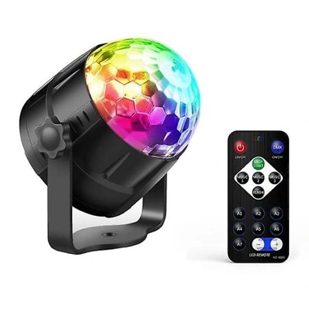 Lydaktiverte Partylys, RGB Diskolampe