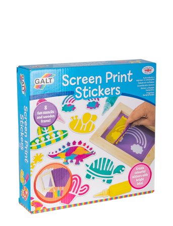 Galt Screen Print Stickers - Multi/patterned - ONE SIZE