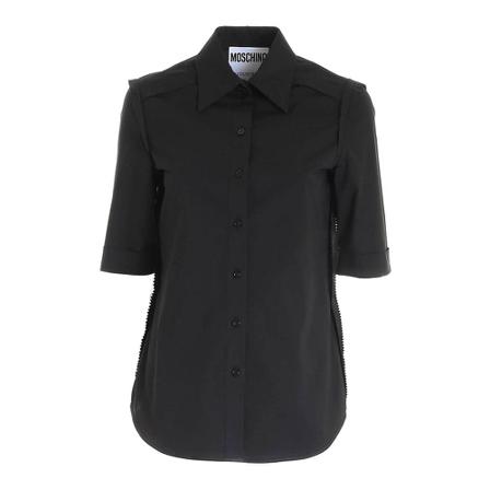 Moschino, Shirt Czarny, Kobieta, Rozmiar: S