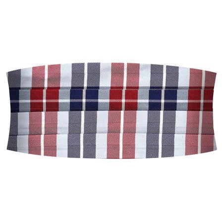 BLÅ & BORDEAUX TERNET Silkeskærf til mænd - Skærf