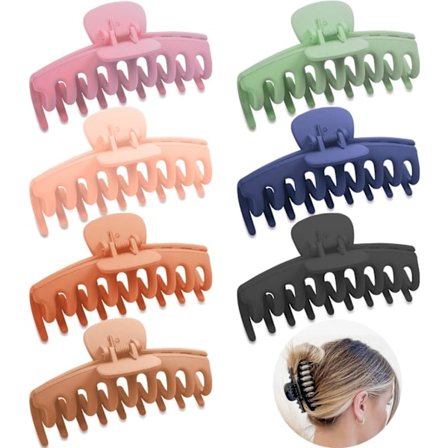 Hårklo, Stora halkfria Matte Hair Catcher Jumbo Hair Claws St