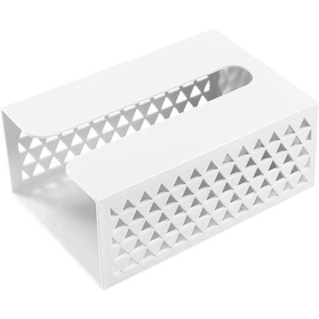 Sæt med 2 (Hvid+Gul) Vægmonteret Selvklæbende Papirhåndklædeholder Organizer til Badeværelse, Køkken og Kontor