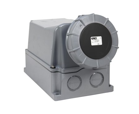 Garo UIV 3125-7 S + RU Stikkontakt IP67, 4-polet 125 A Svart, 7 h, Stikkontakter & kabler