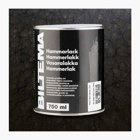Biltema - Hammerlakk sort 0 75 liter