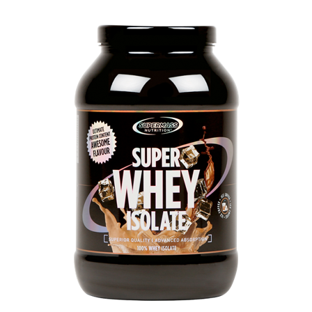 SUPERMASS NUTRITION SUPER WHEY ISOLATE Valleproteinisolat 1300 g, Ice Coffee - Bodyman.dk