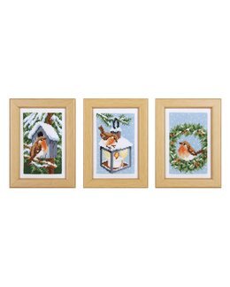 Stickpackung Bilder Rotkehlchen 3-er Pack