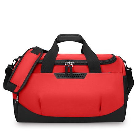 Sports Gym Bag for Liten Tørr Våt Separering Vanntett Glidelås Crossbody for Reise (Rød)