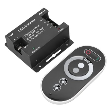 Trådløs LED Dimmer RF Berøringsfjernkontroll DC 12V 24V for LED Strip Lys