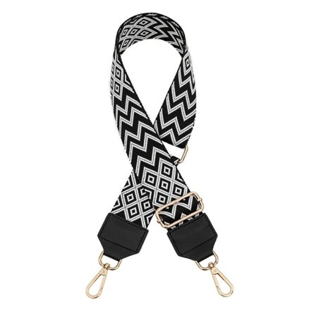 Axelband, 5 cm breda axelband, justerbara axelband Svarta