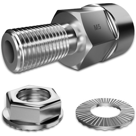 Akseladapter, Universal Cykelakseladapter, Universal Cykelakseladapter til Cykelkobling, Unisex Cykelakseladapter til Trailer