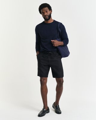 GANT - Linshorts med snøring til herre black