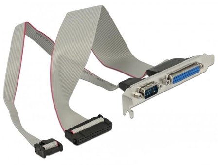 Delock serielt / parallelt panel - 30 cm
