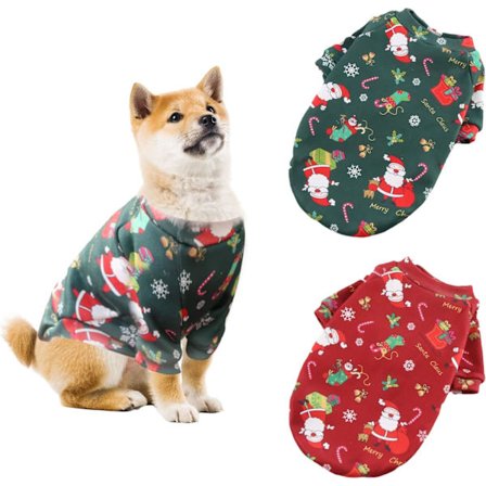 Et sett med 2 julegensere for hunder