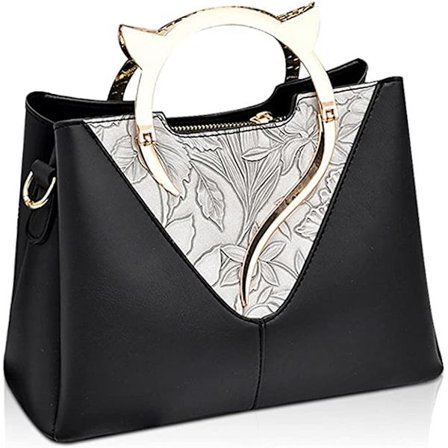 Kissanmuotoinen crossbody-laukku naisille (musta)