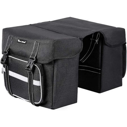 Cykeltaske Dobbelt Pannier Cykelstativ Pannier Cykel Bagagebærer Nylon 25l Til Cykling Mtb Med Vandafvisende Dæksel Rejse Sport