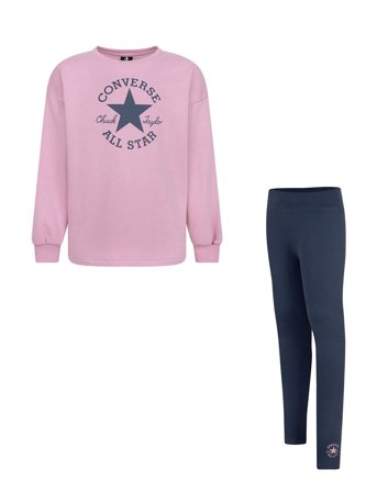 Converse Converse Crewneck And Leggings Set - Pink - 155-159CM