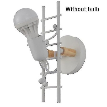 1 Wall Lamp Climbing Stairs Wall Lamp Aisle Bedside Lamp Bedroom (01 Without Bulb)