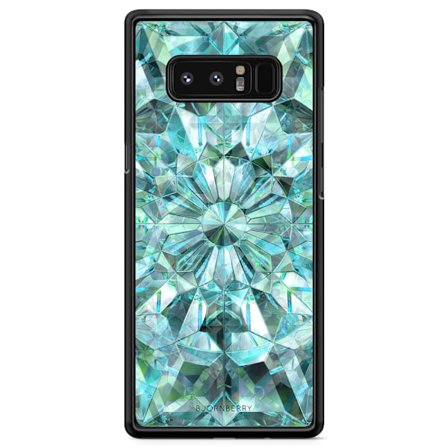Bjornberry Skal Samsung Galaxy Note 8 - Gröna Kristaller