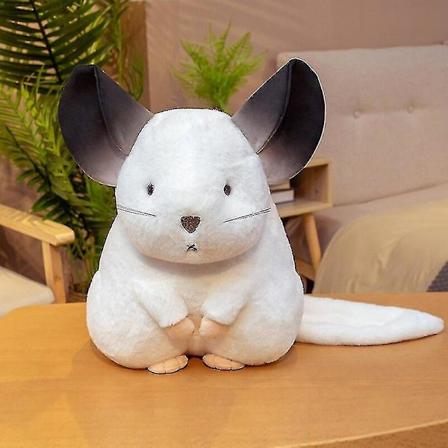 Lasten pehmolelu hamsterityynyt, pehmolelu chinchillat, pehmolelut, maskotit, joululelut LDZ White White 25cm